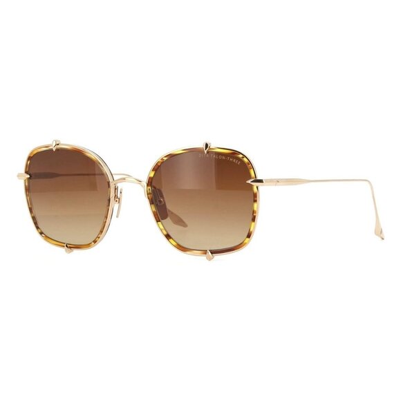 New DITA Talon Three Gold Square DTS 442 03 Sunglasses Women - Picture 1 of 4